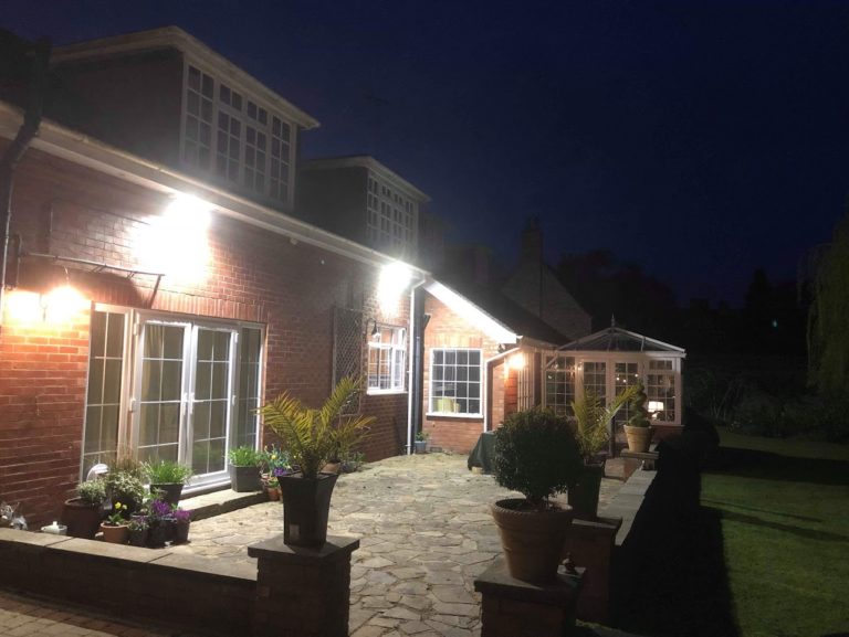 LED security lighting along with decorative lighting to the full perimeter of the property.